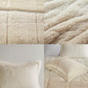 Brielle Ombre Shaggy Long Fur Comforter Mini Set