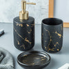 Ceramic imitation marble Bathroom Accessory Set