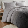 Brielle Ombre Shaggy Long Fur Comforter Mini Set