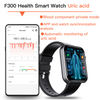 ECG smart watch with blood pressure monitor body temperature blood glucose heart rate blood oxygen