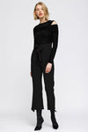 Sky's In View High Waist Front Slit Trouser