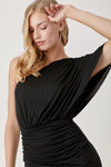 Next To You One Shoulder Drape Dress