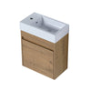 18'' Floating Wall-Mounted Bathroom Vanity with White Resin Sink & Soft-Close Cabinet Door