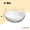 Round Porcelain White Soy Dish 3