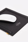 Black Leather Minimalist Mouse Pad