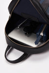 Lightweight Leather Zipper Backpack