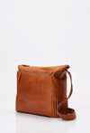 Tan Leather Crossbody Messenger