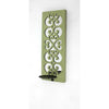 Green Wood Mirror Candle Holder Sconce | 17