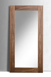 Walnut Veneer Glass Wall Mirror | 39