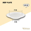 White Deep Plate 10