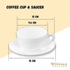 White 8 Oz | 250 Ml Tea Cup & Saucer