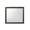 Rich Espresso Finish Wooden Rectangular Beveled Edge Wall Mirror | 35