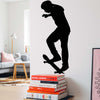 Skateboard Spacewalk Silhouette Wall Decal (6 Sizes Available)