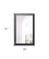 Black Rectangle Accent Wall Mirror | 32