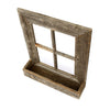 Rustic Weathered Grey Window Frame With Planter | 22