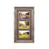 Natural Three Photo Weathered Grey Wood Picture Frame | 5