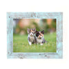 Rustic Blue Wood Picture Frame With Plexiglass Holder | 11