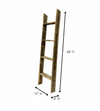 4 Step Rustic Black Wood Ladder Shelf | 14