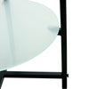 2-Piece Set Clear Tempered Glass Side Table.