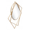 Geometric Overlaps Gold Finish Wall Mirror | 32