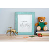 Rustic Farmhouse Light Aqua Blue Wood Frame | 12