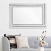 Silver Beaded Rectangle Accent Glass Wall Mirror | 24