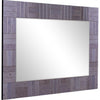 Gray Rectangle Tiled Accent Glass Wall Mirror | 24