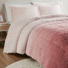 Brielle Ombre Shaggy Long Fur Comforter Mini Set