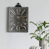 Vintage Style Black and White Iron Wall Clock | 16