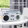 Retro 1980s Style Bluetooth Boombox with AM/FM Shortwave Radio & Cassette Tape Player Recorder