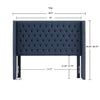 Amelia Upholstery Navy Headboard by Madison Park