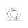 Silver Hexagon Accent Wall Mirror | 12