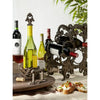 Acanthus Cast Aluminum Three Bottle Wine Holder