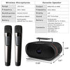 RHM Karaoke PA Speaker System with 2 Wireless Microphones Bluetooth/AUX/USB/SD