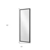 Black Lighted Rectangle Accent Framed Wall Mirror | 20