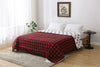 Woven Flannel Pigemnt Printed Comforter Dq. Buffalo Plaid