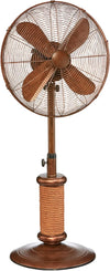 Deco Breeze Oscillating Outdoor Fan with Misting Kit, 3-Cooling Speed Misting Fan with High RPM, Adjustable and Portable Misting Fan, Antique Water Fan, 18 inches