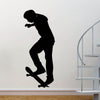 Skateboard Spacewalk Silhouette Wall Decal (6 Sizes Available)