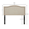 Nadine Upholstery Natural Headboard by Madison Park