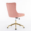 Velvet Upholstered Tufted Button  Office Chair