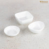 Round Porcelain White Soy Dish 3