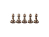 Bronze Silver Chess Pieces - Classic Metal Chessmen - Handmade Metal 32 Chess Pieces - Classic Metal Chess Figures