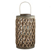 Grey Cylinder Lantern - Set of 2