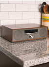 Crosley Fleetwood Clock Radio & CD Player - Walnut