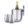 Stainless Steel Ice Bucket with Grand Pinot Wine Set, Steel