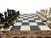 16.5 Inches Large Chess Set - Luxury Chess Pieces with 2 Extra Queens and Wooden Chess Board with Mosaic Details