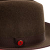 King (Cocoa Brown) Center Creased Fedora Hat