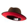 King (Cocoa Brown) Center Creased Fedora Hat