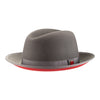 King (Cool Grey) Center Creased Fedora Hat