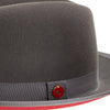 King (Cool Grey) Center Creased Fedora Hat